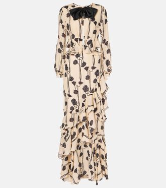 Johanna Ortiz Abito lungo in georgette di seta