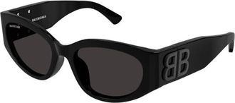 Balenciaga BB0324SK Asian Fit 001 Womens Sunglasses Black Size 55