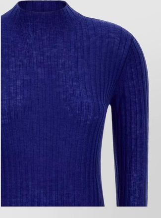Pinko wool ribbed mock neck sweater