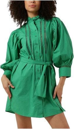 Notre-V Kleedjes, Dames, Groen, L, Nv-belize Mini Jurk