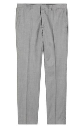 BOSS Genius Slim Fit Wool Suit Pants in Charcoal Grey at Nordstrom, Size 30R