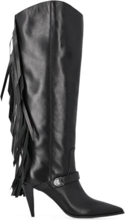 Pinko Heeled Boots - Dames - Cowboylaarzen - Zwart - 36 EU - Schoenen
