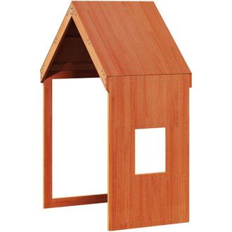 vidaXL Techo De Cama Infantil Madera Maciza Pino Marr&oacute;n 60x99x139,5 Cm Vidaxl