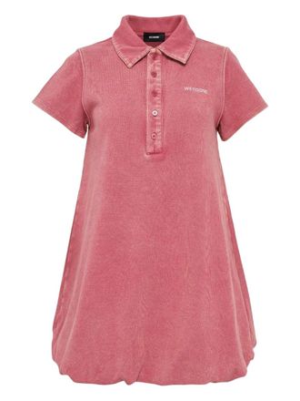 We11done Abito corto Bubble Polo - Rosso