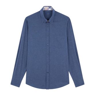 Paul & Shark Casual overhemd - Heren - Casual Overhemden - Blauw - L - Katoen - Overhemden