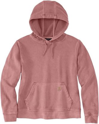 Carhartt Work in Progress Hoodie Womens Rose Cotton French Terry Long Sleeve Pullover JAX1608
