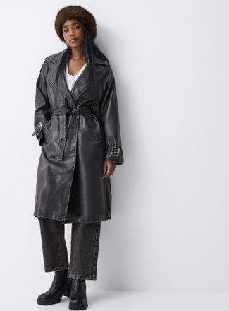 Twik Womens Single-breasted trench coat
