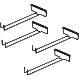 OEM Soporte Para Copas De Vino, Estante De Pared, Soporte Colgante De Hierro Forjado Para Copas De Vino, Estante Para Copas De Vino Para Montaje Bajo Arma