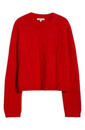 Madewell CloudSoft Drop Shoulder Sweater in Crimson at Nordstrom, Size Xx-Small