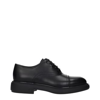 Ferragamo Derby Camden Hombres Cuero Negro