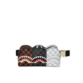 Sprayground Cross Body Bags, female, Brown, ONE SIZE, Shark Check Bandolero 2