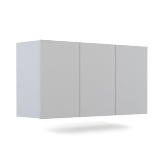 Petits Meubles Buf&eacute; de pared 3 puertas paneles de aglomerado blanco