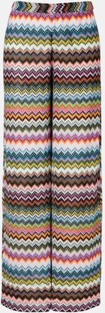 Missoni Pantaloni a palazzo Zig Zag in lamé