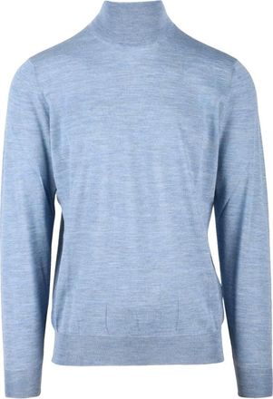 FILIPPO DE LAURENTIIS Truien & Vesten, Heren, Blauw, 4Xl, Wol, Ciclista Turtleneck