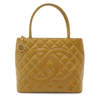 Chanel Matelasse Yellow Ethylen Vinyl Acetate (Eva) Shoulder Bag Tote Bag (Pre-Owned)