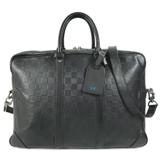 Louis Vuitton Damier Infini Black Onyx Damier Infini Briefcase (Pre-Owned)