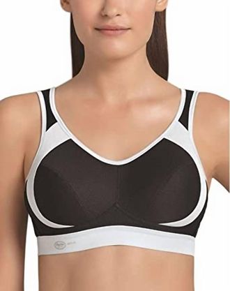 Anita Maximum Control Extreme Control Sports Bra In Black/gray