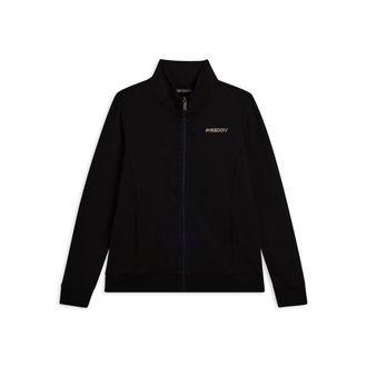 Freddy Felpa da donna zip e collo alto con logo minimal