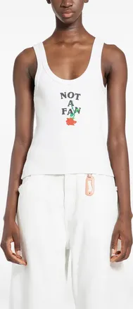 Ssheena Tamara print tank top - White