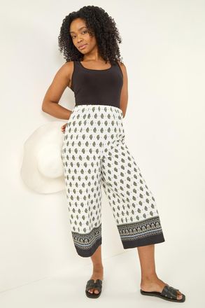 Roman Textured Cropped Trouser