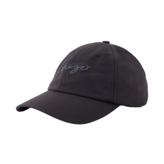 Kenzo Signature Geborduurde Pet - Heren - Petten - Zwart - ONE Size - Nylon - Accessoires