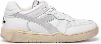 Diadora White Grey Leather B.560 Sneakers