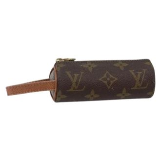 Louis Vuitton Pre-owned Mini Bags, female, Brown, Size: ONE SIZE Pre-owned Canvas Pouch