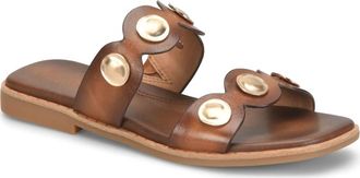S&ouml;fft Womens Ezra Slide Sandals In Antico Luggage Brown