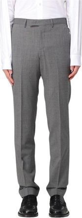Pantaloni Torino Elegante Grijze Slim Fit Broek - Heren - Nette broeken - Grijs - XL - Wol - Broeken