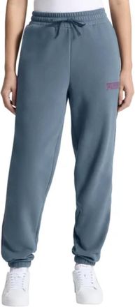 Puma Womens Fleece Jogger Sweatpant with Pockets, Blue, M