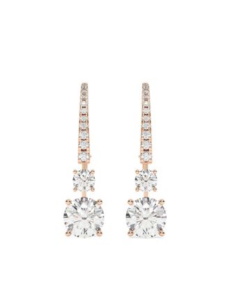 Tilla 14kt roségouden oorbellen - Roze