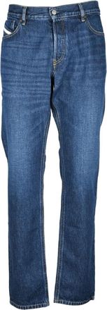 Diesel Blue Cotton Straight Jeans