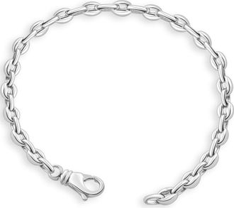 Pompeii3 Mens 14k Gold (18gram) or Platinum (33gram) 5.5mm Link Bracelet 8.5