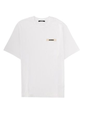 Jacquemus Neutral The Grosgrain Short-Sleeve Cotton Shirt