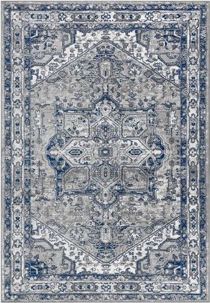 Jonathan Y Designs Modern Persian Vintage Medallion Area Rug in Light Gray/navy at Nordstrom, Size 3Ft 0In X 5Ft 0In