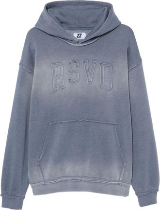 Izzue logo-embroidered hoodie - Blue