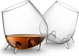 Final Touch Relax Cognac Glasses, Set of 2 in Clear at Nordstrom