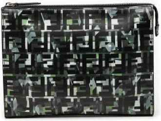 Fendi Pre-owned Vintage Clutch - Dames - Vintage Tassen - Zwart - ONE Size - Nylon - Vintage