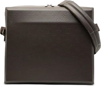 Louis Vuitton Borsa Steve lucida con monogramma 2001 - Marrone