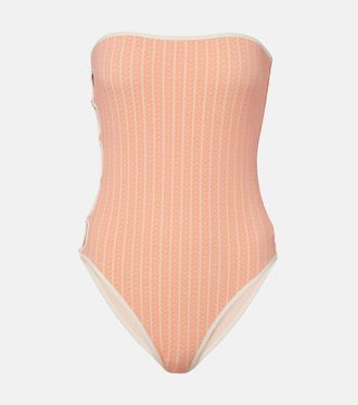 Eres Golden chevron swimsuit