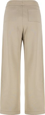 Maison Kitsun&eacute; Wide-Leg Cotton Joggers - Beige