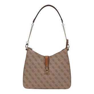 Guess Elegant Hobo Shoulder Bag - female - Guess - Shoulder Bags - Beige - ONE SIZE - Bags