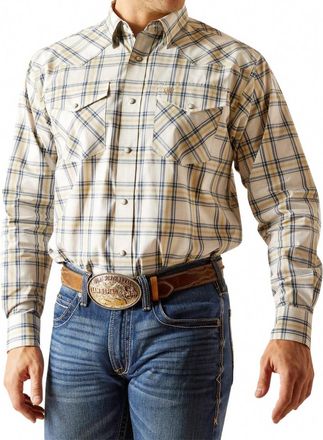 Ariat Elias Pro Series Snap Shirt - Regular In Beige
