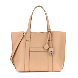 Hogan Tote Bags, female, Beige, Size: ONE SIZE Small Script Shopping Bag