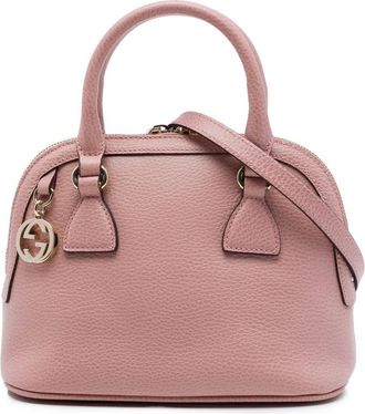 Gucci Pre-owned Gucci Mini Calfskin GG Charm Dome Satchel Ladies XXPJBCJHQ4GLZA09