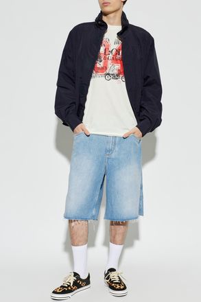 Dolce & Gabbana Jacket With Logo, Mens, Navy Blue