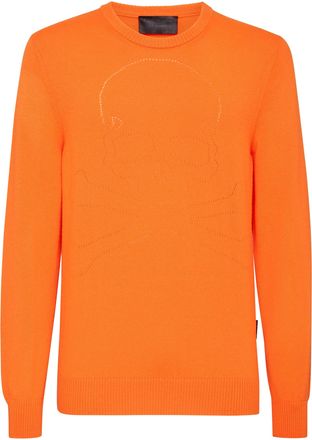 Philipp Plein Cashmere Pullover Round Neck LS Skull and Plein