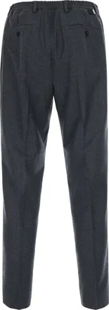 low brand Mens Straight-Leg Trousers Oversease Grey Technical Fabric