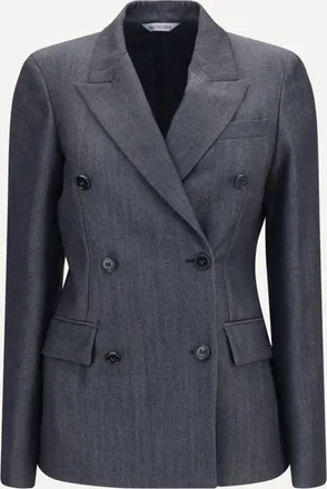 Balenciaga Double-breasted wool Blazer Female 36