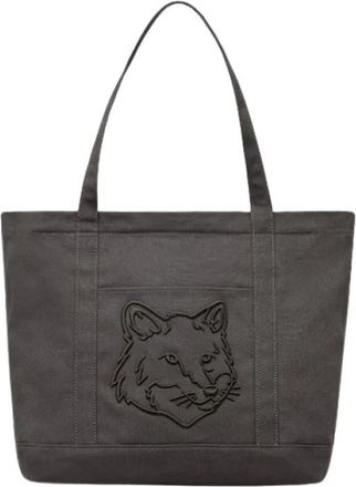 Maison Kitsun&eacute; Weekend Bags - unisex - Shoppers - Grijs - ONE Size - Tassen